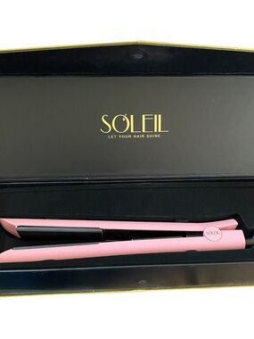 Soleil Pink Hair Straightener - Professional Ceramic Flat Iron